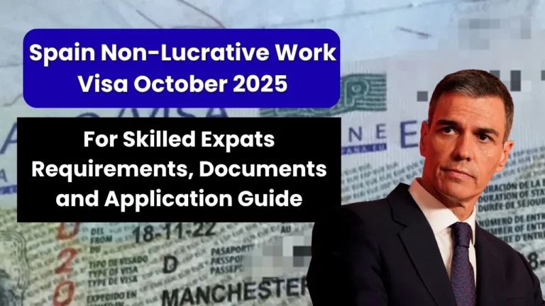 Spain Non-Lucrative Work Visa October 2025